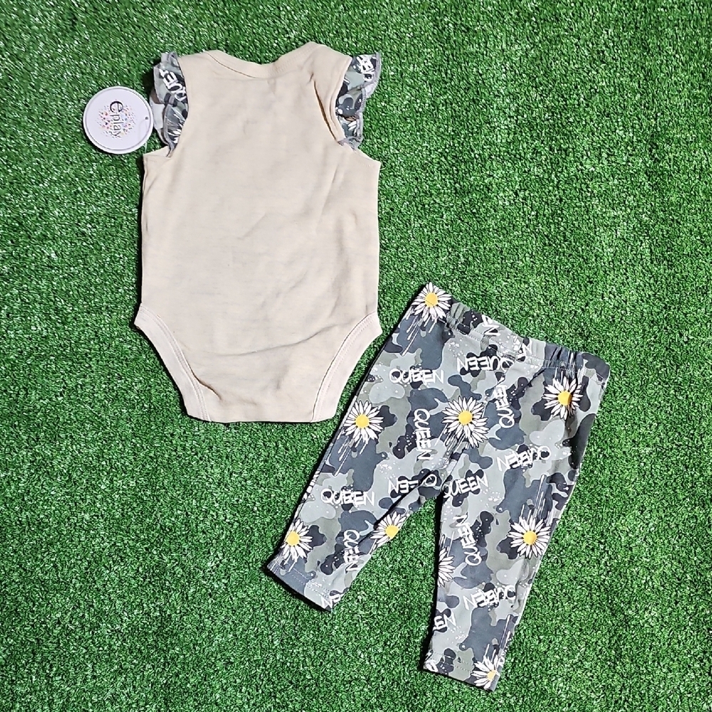 Baby Matching Set - Cream and Gray - Picture 8 of 9